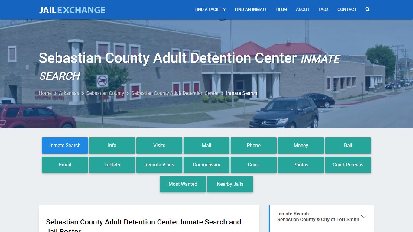 Sebastian County Adult Detention Center Inmate Search - Jail Exchange
